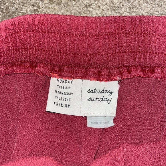 Anthropologie Mauve Relaxed Skirt - Picture 6 of 9